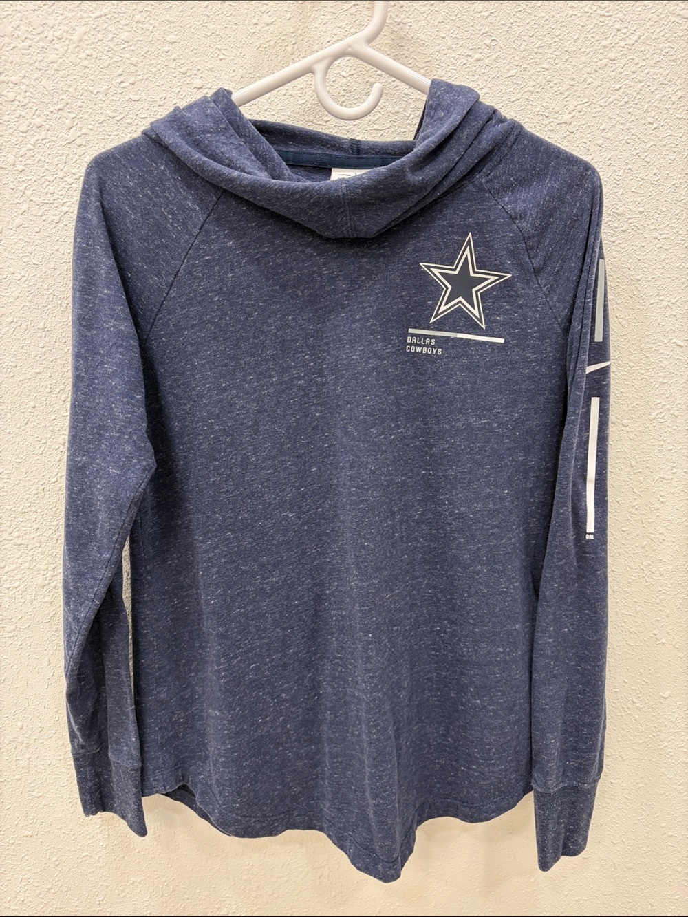 Nike Dallas Cowboys Navy Hooded Long Sleeve Top